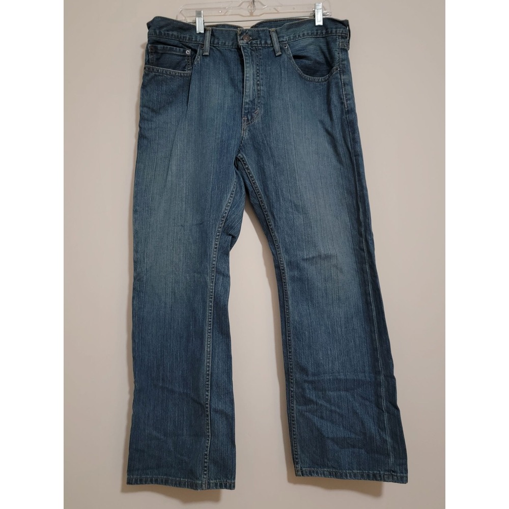 Levi Strauss &‎ Co 559 W36 L32 Relaxed Fit Straight Leg Blue Denim Jeans Mens